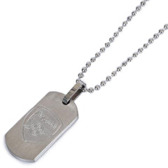 Arsenal Matt Finish Dog Tag & Chain