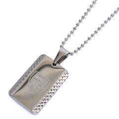 Arsenal Patterned Dog Tag & Chain