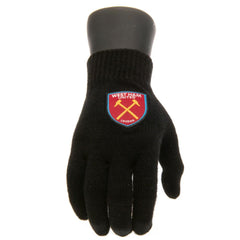 West Ham United FC Knitted Gloves Junior