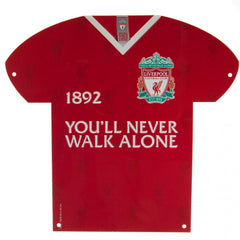 Liverpool FC Metal Shirt Sign CR