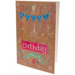 Liverpool FC Birthday Card Girl