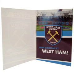 West Ham United FC Musical Birthday Card