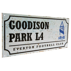 Everton FC Street Sign Retro