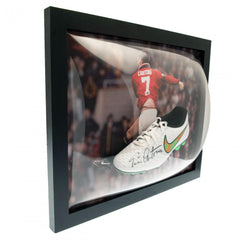 Manchester United FC Cantona Signed Boot (Framed)