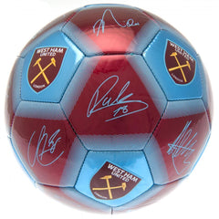 West Ham United FC Football Signature