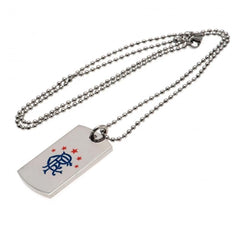 Rangers FC Colour Crest Dog Tag & Chain