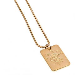 Rangers FC Gold Plated Dog Tag & Chain