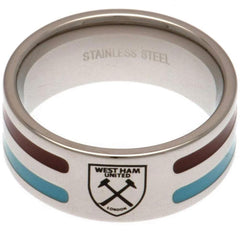 West Ham United FC Colour Stripe Ring