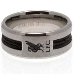 Liverpool FC Black Inlay Ring