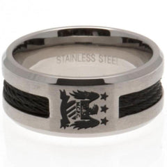 Manchester City FC Black Inlay Ring EC