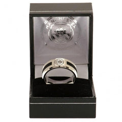 Manchester City FC Black Inlay Ring