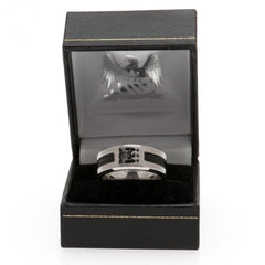 Manchester City FC Black Inlay Ring EC