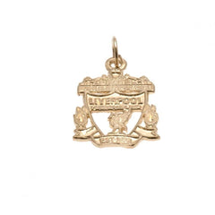 Liverpool FC 9ct Gold Pendant Crest Medium