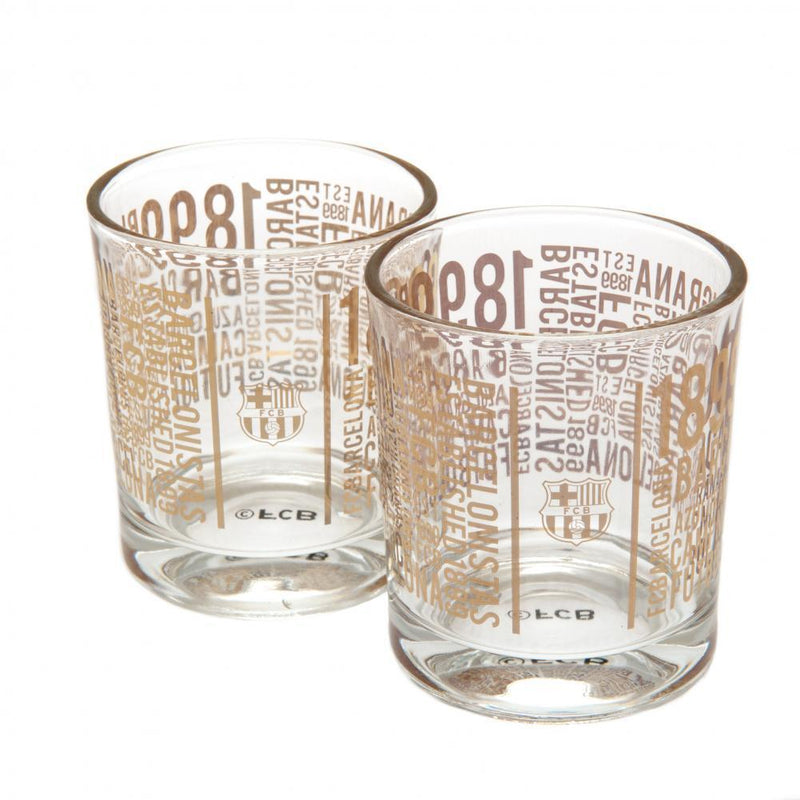 FC Barcelona 2pk Whiskey Glass Set